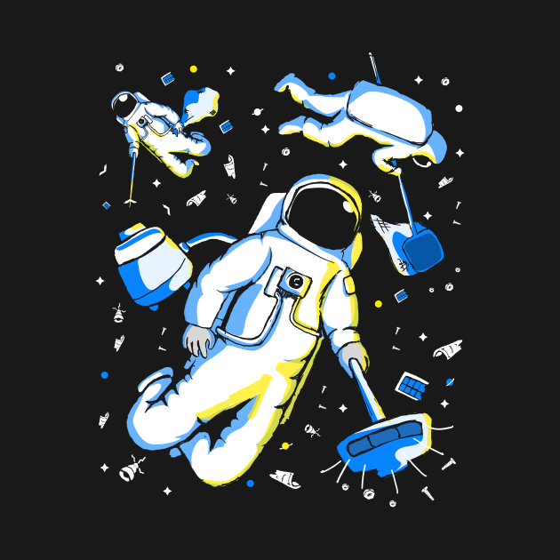 Astronaut Space Junk Satellite Gift by Shirtglueck