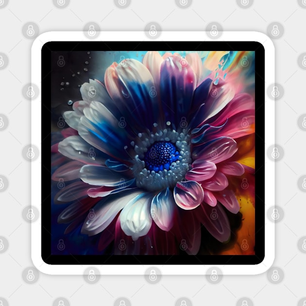 Floral Artwork Designs Magnet by Flowers Art by PhotoCreationXP