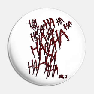 Laughter Red Design Pin