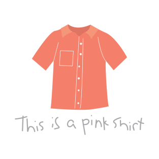 My Pink Shirt Cartoon Drawing T-Shirt