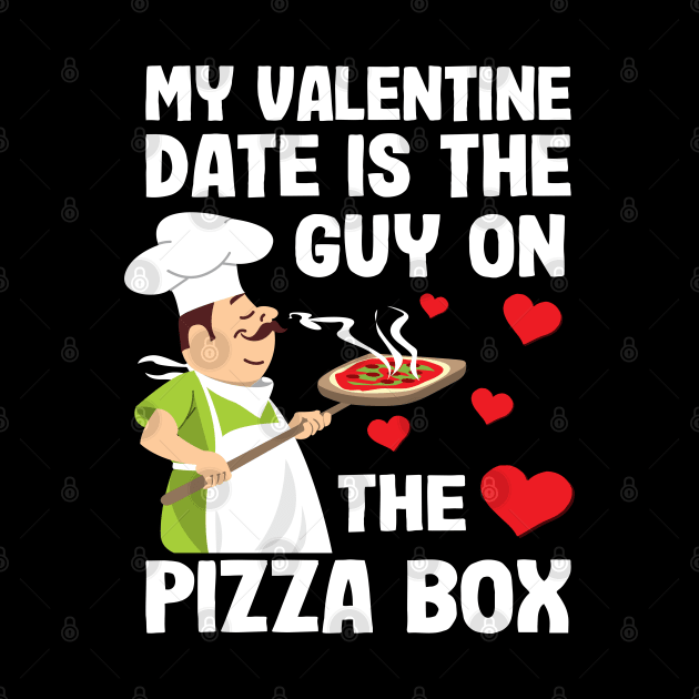 Funny Pizza Box Guy Anti Valentine´s Day Gift by Kuehni