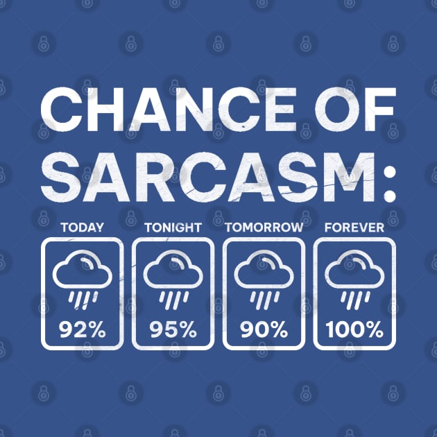 Chance Of Sarcasm Funny Weather Forecast Sarcastic sarcasm-funny by Mas To