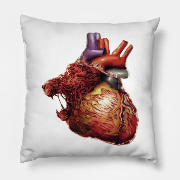 Lionheart Pillow by Zid