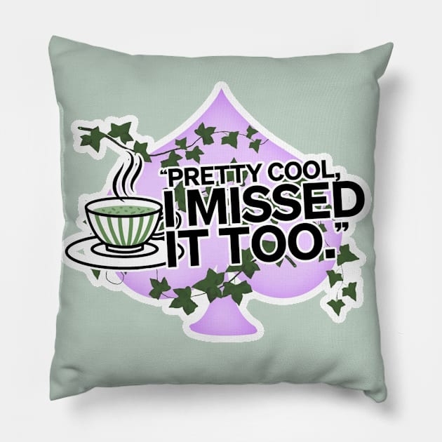 dead people tea Pillow by dinah-lance