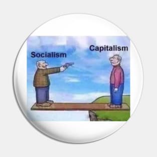 Socialism Suicide Pin