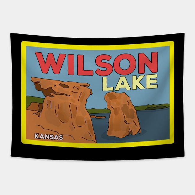 Wilson Lake, Kansas Tapestry by DiegoCarvalho