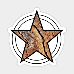 Wooden Pentacle Magnet