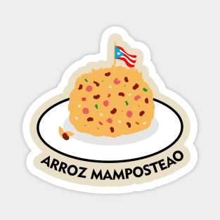 Arroz Mamposteao Puerto Rican Food Latino Caribbean Rice Magnet