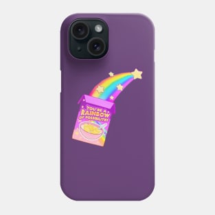 You are a rainbow of possibilities cereal Phone Case