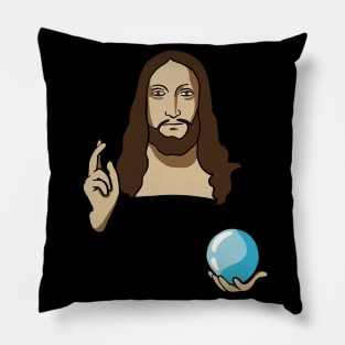 Da Vinci Salvator Mundi Pillow