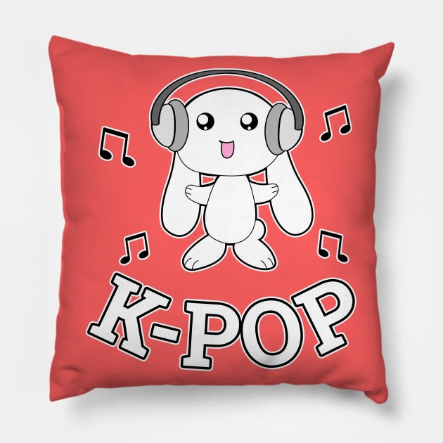 K-pop Bunny Design Pillow by LunaMay