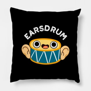 Earsdrum Cute Drummer Eardrum Pun Pillow