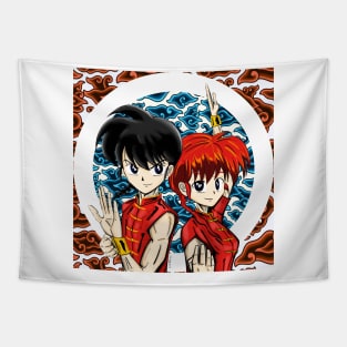 ranma nibunoichi in martial arts trouble ecopop anime Tapestry