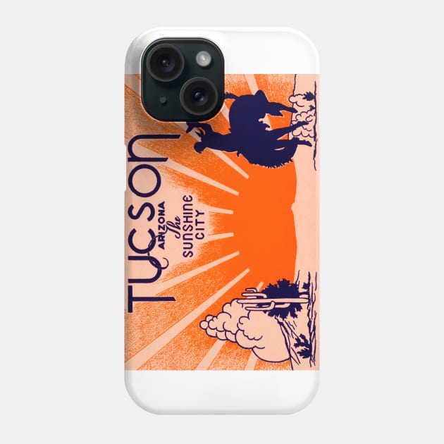 1940s Vintage Tucson Arizona Phone Case by historicimage