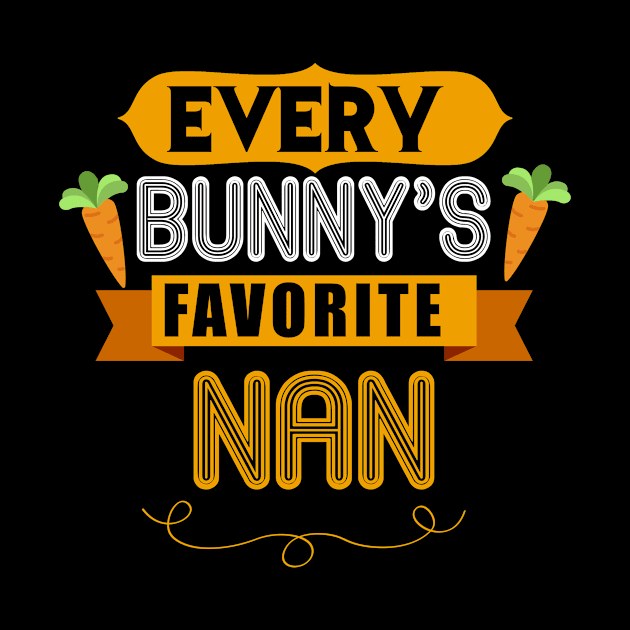 WOMEN'S EVERY BUNNYS FAVORITE NAN SHIRT CUTE EASTER GIFT by toolypastoo