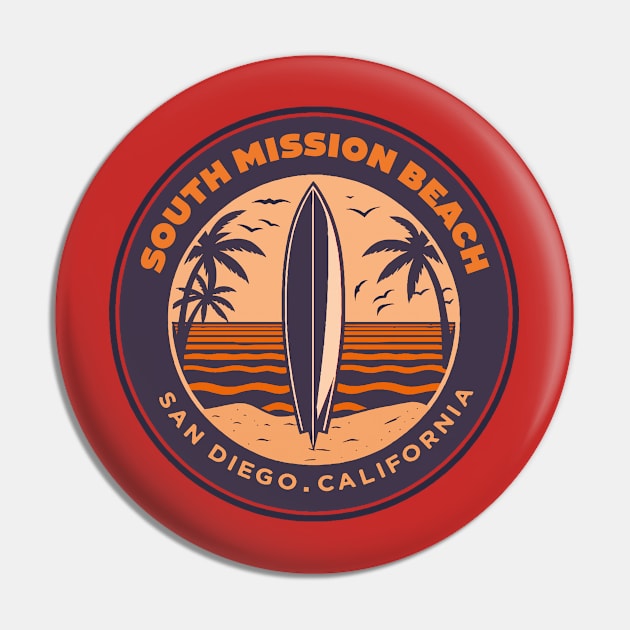 South Mission Beach Pin by Alexander Luminova