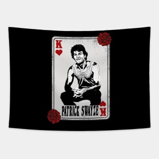 Vintage Card Patrick Swayze Tapestry