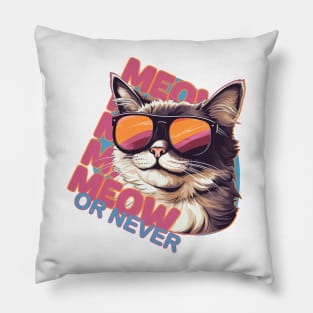 Meow Or Never Pillow