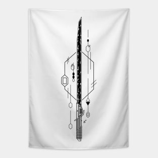 Dark sword Tapestry