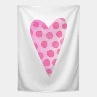 Pink heart Tapestry