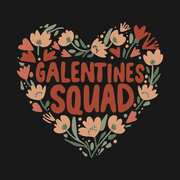 Cute Galentine's Day Squad Gang Girls Valentine 2024 Funny by AimArtStudio