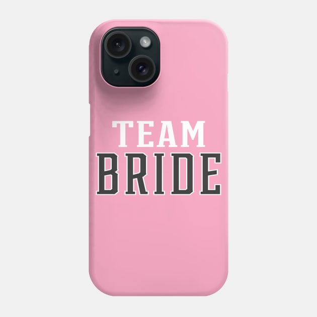 Simple Team Bride Wedding Typography Phone Case by Jasmine Anderson