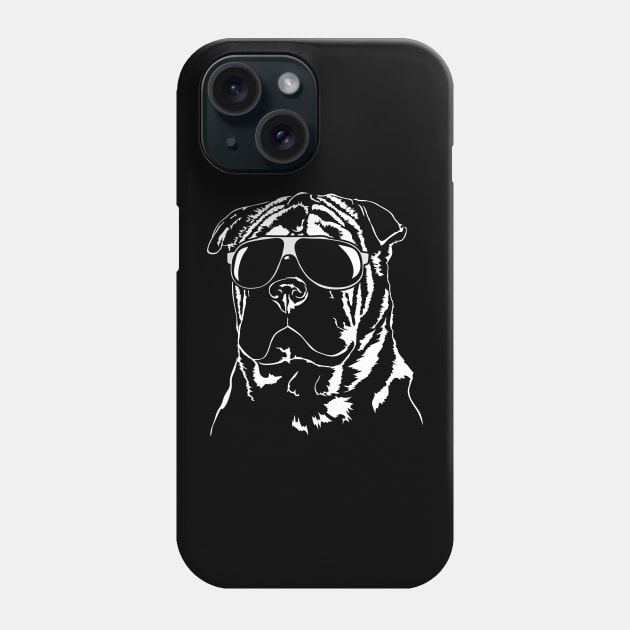 Funny Proud Chinese Shar Pei sunglasses cool dog Phone Case by wilsigns