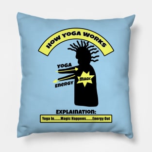 How Yoga Works Explanation Pillow