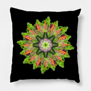 veggies mandala Pillow