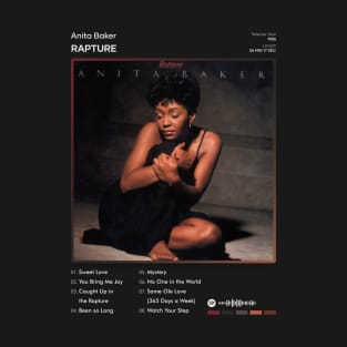 Anita Baker - Rapture Tracklist Album T-Shirt