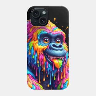 Colorful melting Gorilla Designe #1 Phone Case