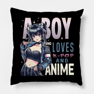 A Boy Who Loves K-Pop And Anime Otaku Manga Manwha Korean Pillow