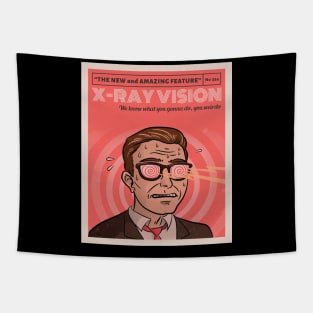 X ray Vision Vintage ad Tapestry