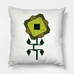 Sunflower - Geometric Abstract Pillow