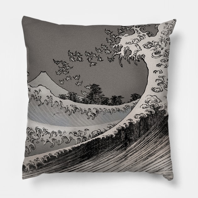 The Big Wave Pillow by GrampaTony