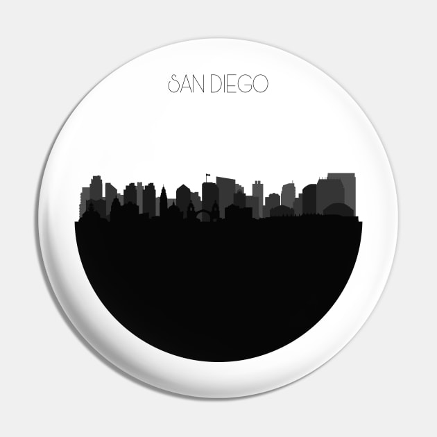 San Diego Skyline V2 Pin by inspirowl