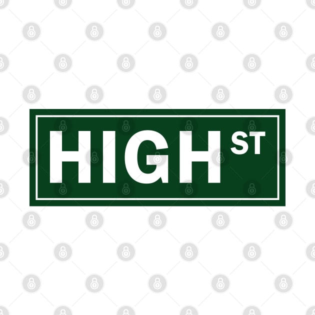 High Street Sign by ShayliKipnis