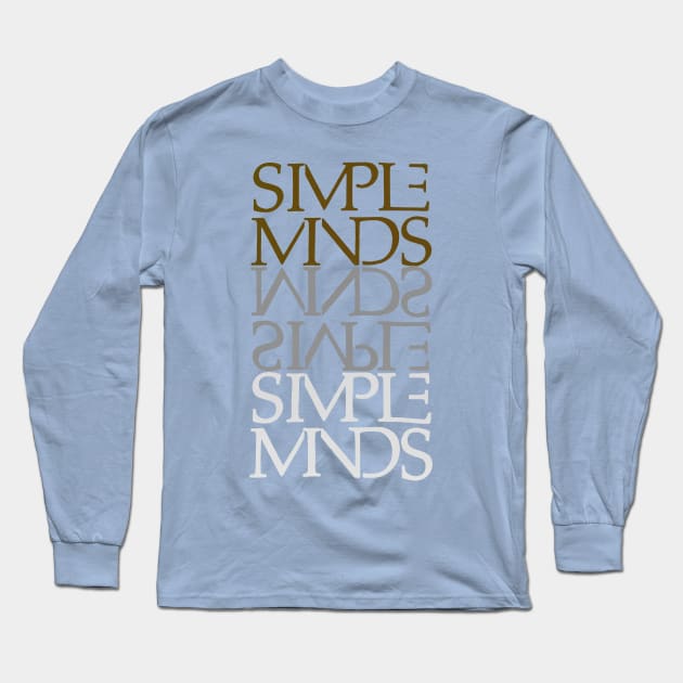 Simple minds band logo - Cool Anime Vintage New Wave Dark - Long Sleeve T-Shirt | TeePublic
