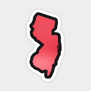 New Jersey state red Magnet