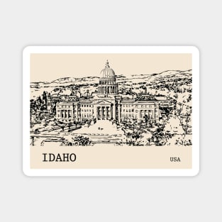 Idaho State USA Magnet