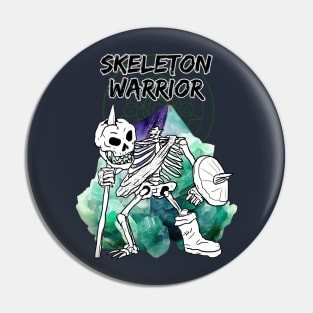 Skeleton Warrior DnD fantasy character Pin