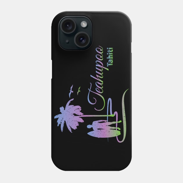 Teahupoo Tahiti Surfing French Polynesia Phone Case by Pine Hill Goods