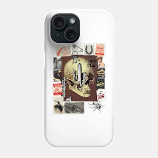 SKULL WESTERN COLLAGE Phone Case