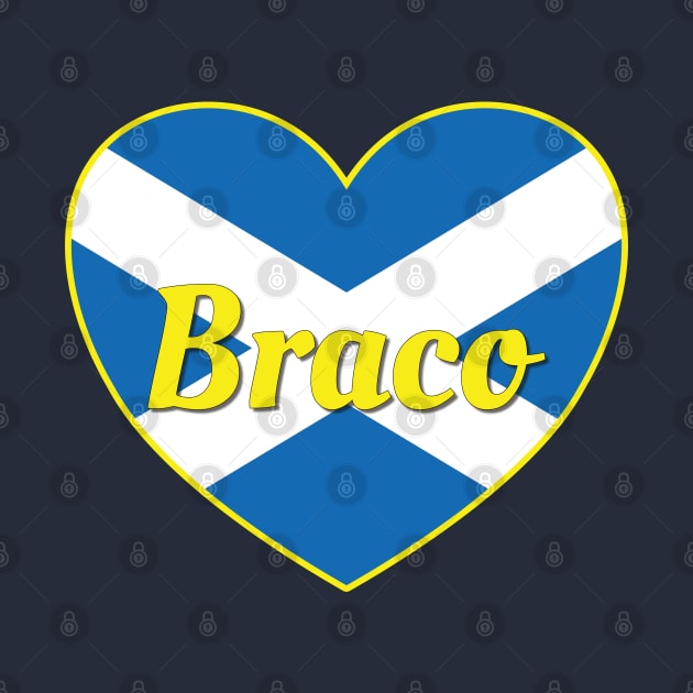 Braco Scotland UK Scotland Flag Heart by DPattonPD