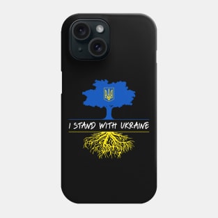 I Stand With Ukraine Support Ukraine Ukrainian Tree Phone Case