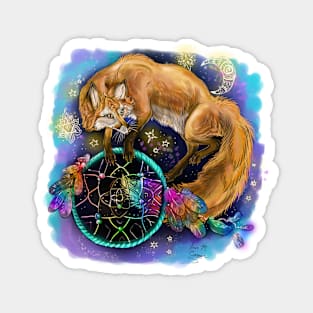 Dreamcatcher Fox Magnet