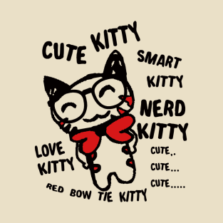 Cute, Smart, & Nerd Kitty T-Shirt