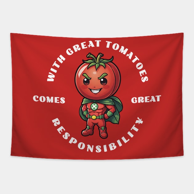 Great Tomatoes Tapestry by MonkeyLogick