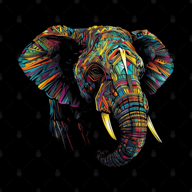 Elephant Animal Colourful Zoo Art Elephant by elmiragokoryan