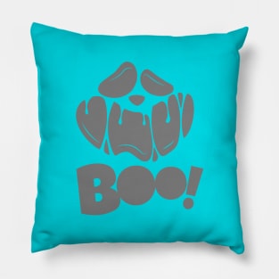 Groovy Ghost Spooky Season | Boo Horror Face Happy Halloween Pillow